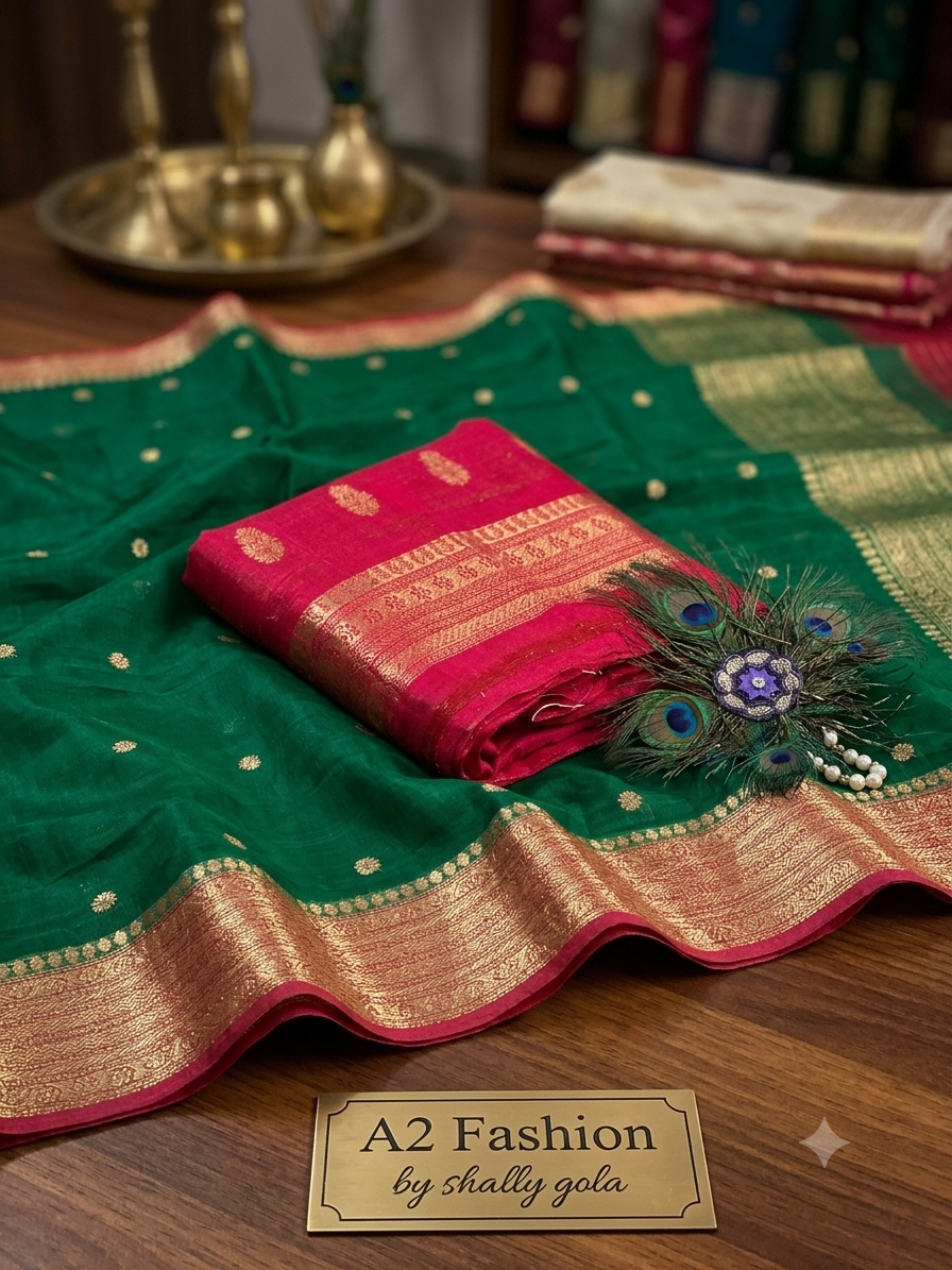 Festive Collection Exclusive Pure Raw Silk with Kora Organza Dupatta