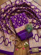 Festive Collection Exclusive Pure Khadi Georgette image 1