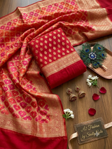 Festive Collection Exclusive Pure Khadi Georgette image 1