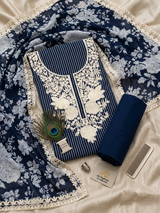 Premium Pure Cotton with Muslin Cotton Dupatta  ( Suit No 14 ) image 1