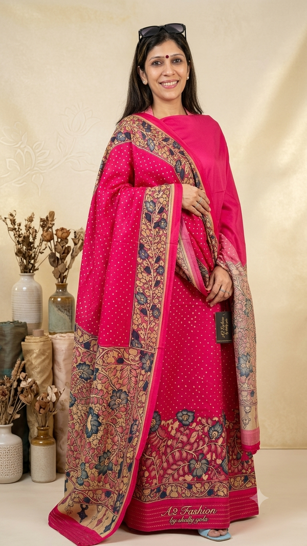 Premium Mul Maheshwari Madhubani ( Suit 21 )