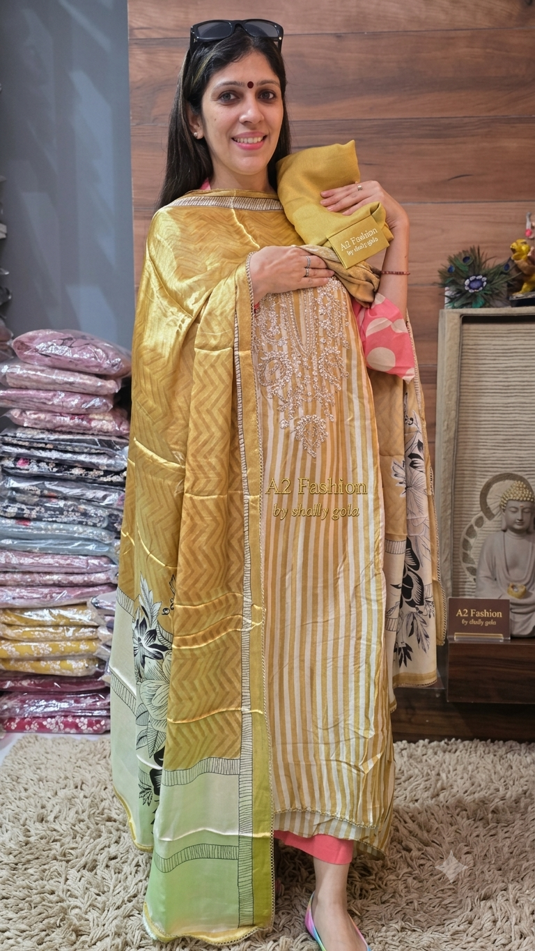 Exclusive Super quality Gajji Silk ( Suit No 19 )