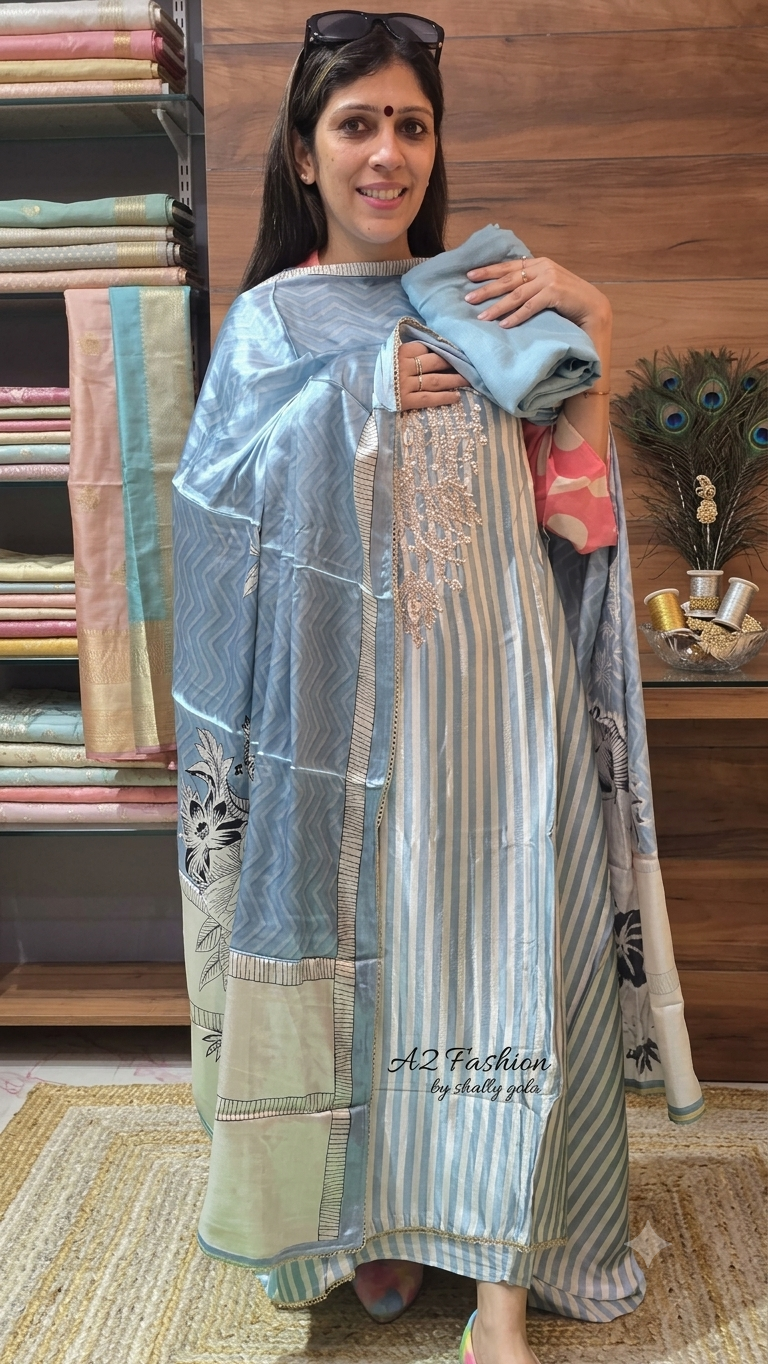 Exclusive Super quality Gajji Silk ( Suit No 18 )
