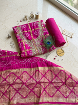 Beautiful Gharchola Vibes ( Mangetic ) Suit No 3 image 1