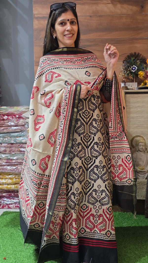 Pure Maheshwari Silk ( Suit 19 )