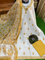 Luxury Linen Dress Material for Women image 1
