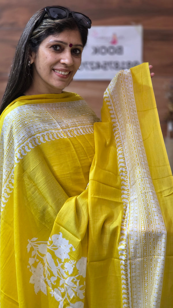 Premium Sunflower Yellow Organic Cotton Suit