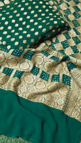 Premium Pure Khadi Georgette Unstitched Suit - image 1