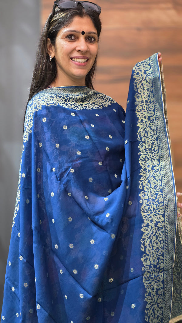 Khaddi Georgette Suit –  Design 3800