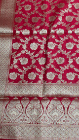 Banarasi Silk Unstitched Suit image 7