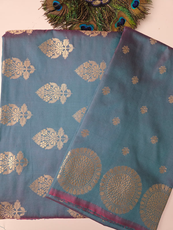 Banarsi Silk Teal Green