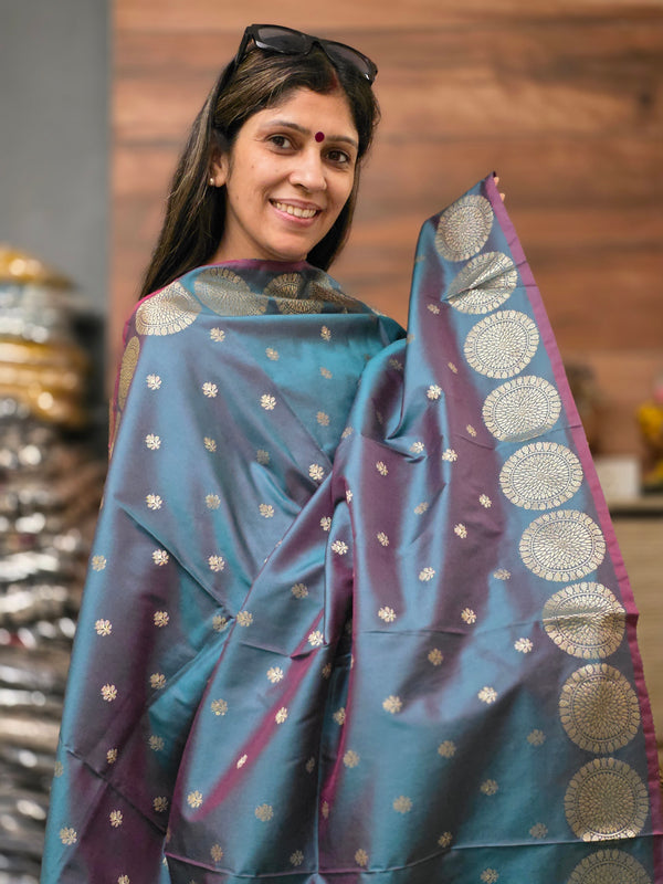 Banarsi Silk Teal Green