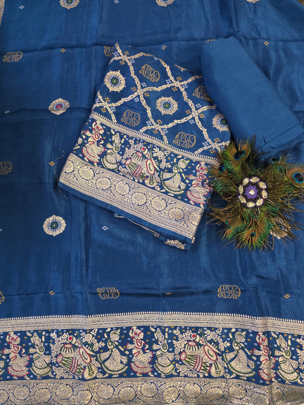 Beautiful designer Silk (Ink Blue)