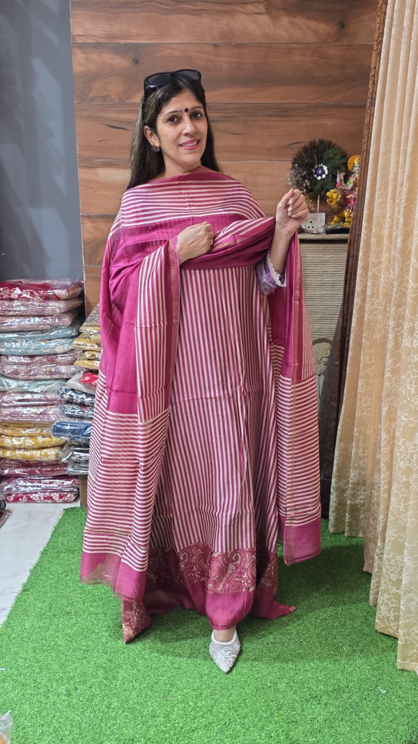 Premium Pure Maheshwari silk (Suit no 21)