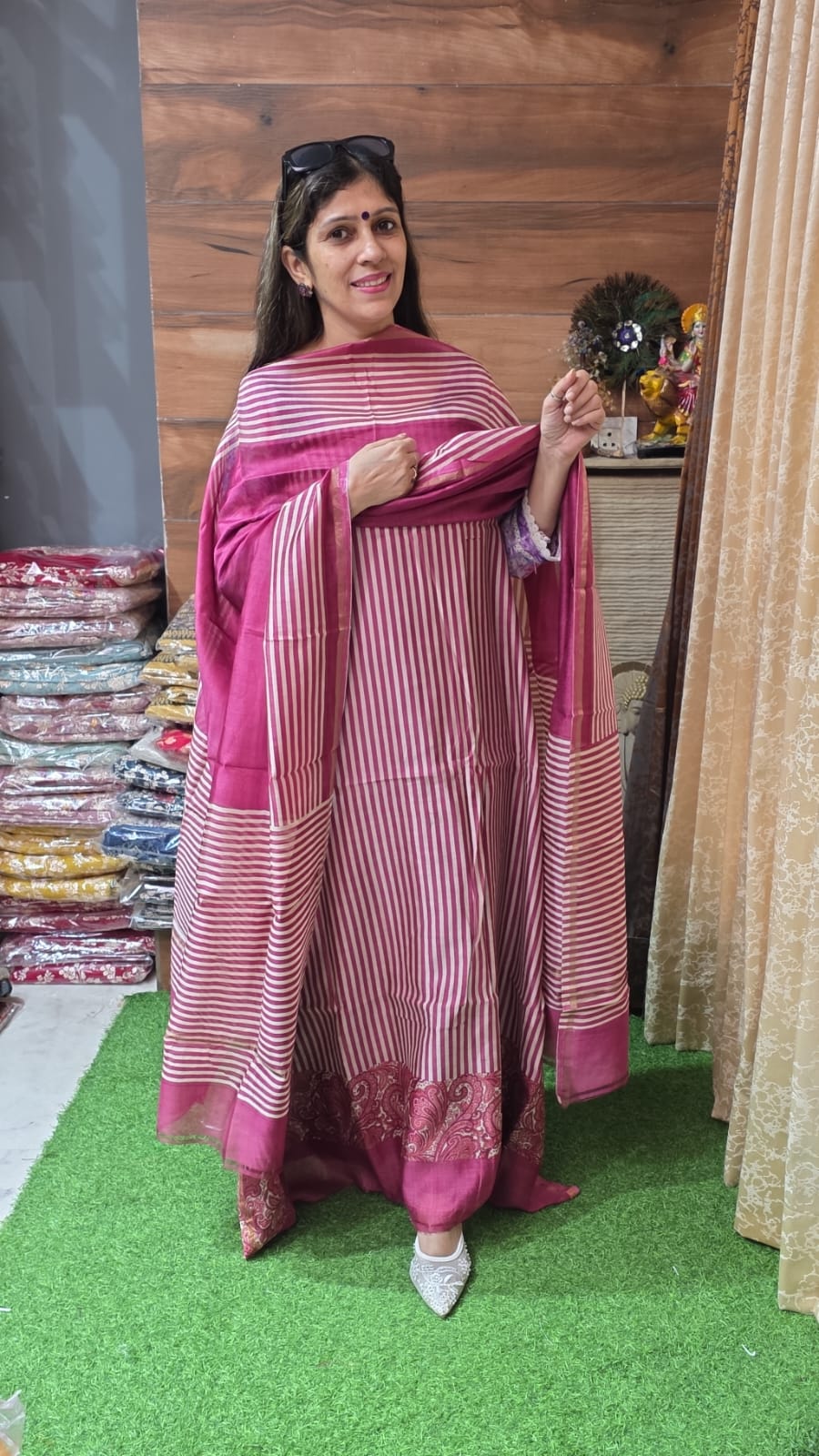 Premium Pure Maheshwari silk (Suit no 21)