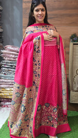 Premium Mul Maheshwari Madhubani ( Suit 21 ) image 3