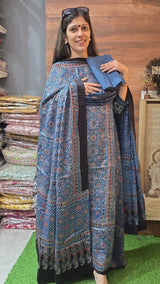 Evergreen Pure Modal Silk blue  ( Suit no 21) image 2