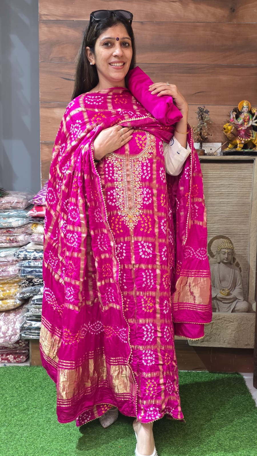 Traditional Bandhej Ghadchola (Suit no 2)