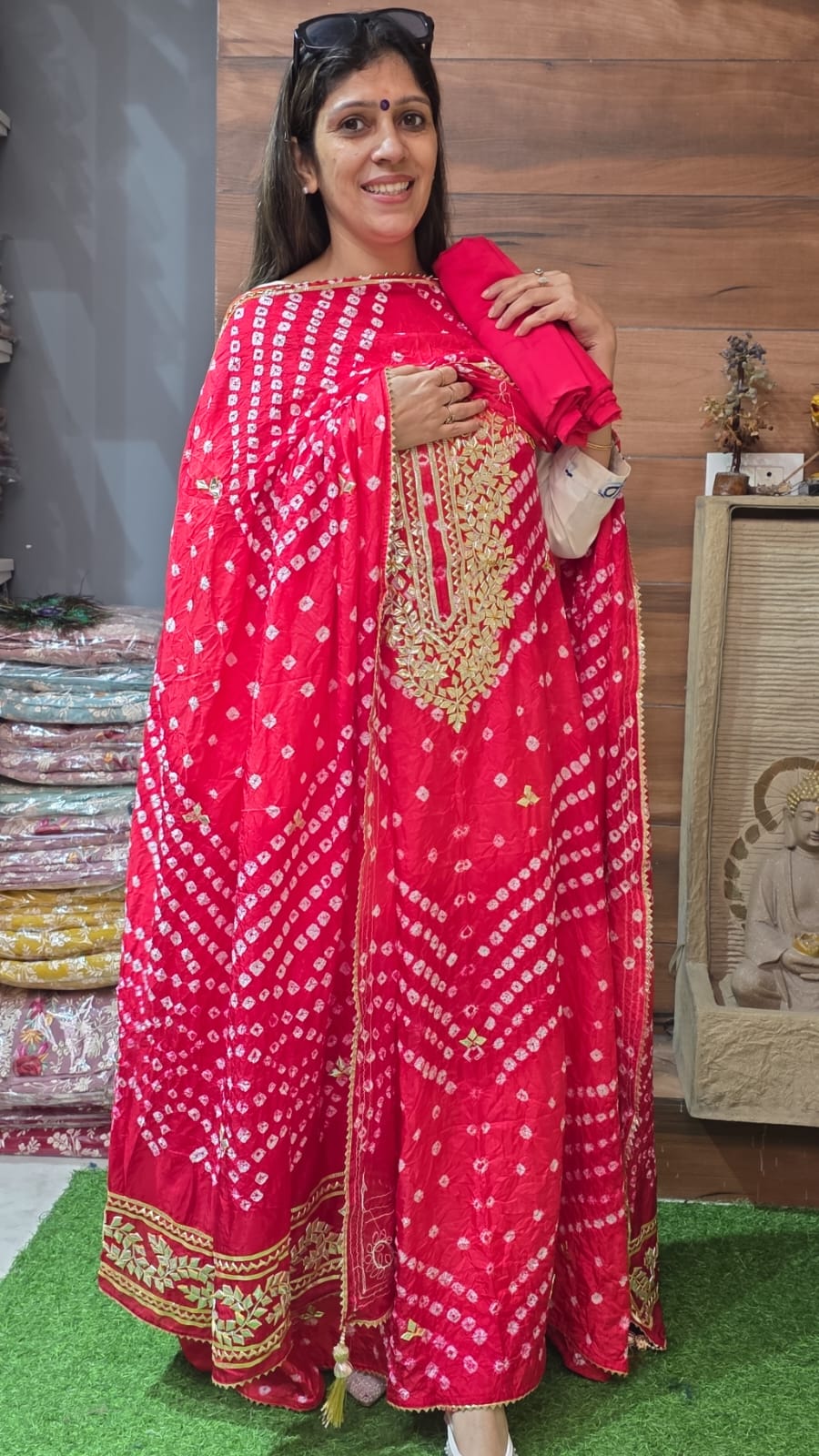 Bandhej Silk (Suit no 35)