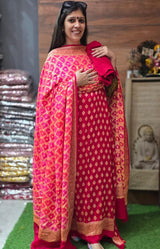 Exclusive Pure Khadi Georgette ( Suit 37 ) image 2
