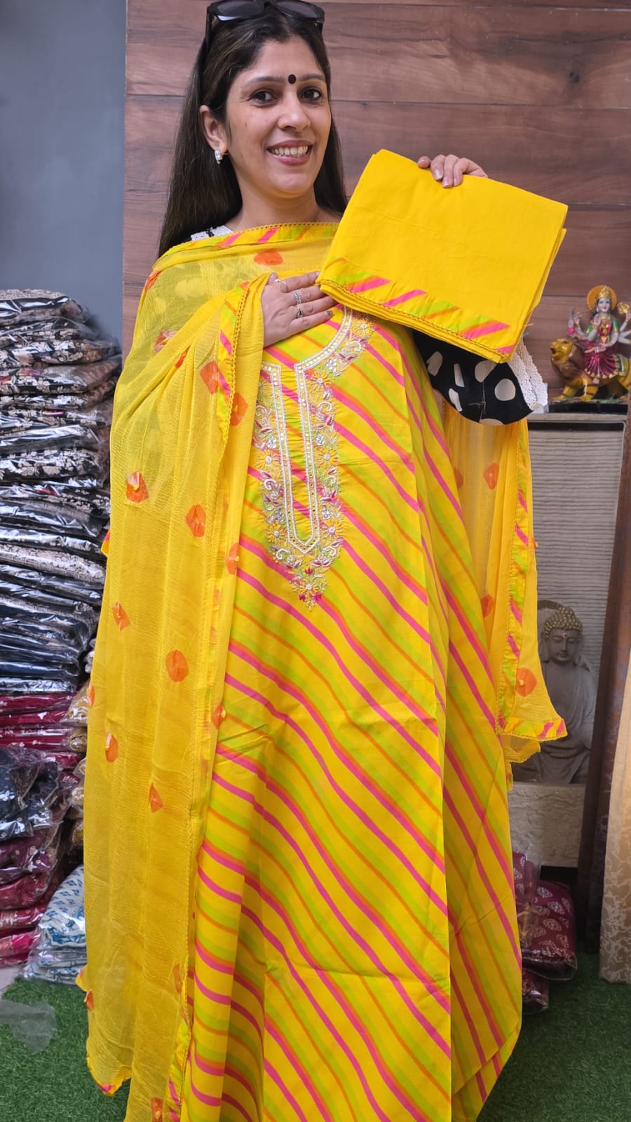 Yellow Premium Lehriya Cotton