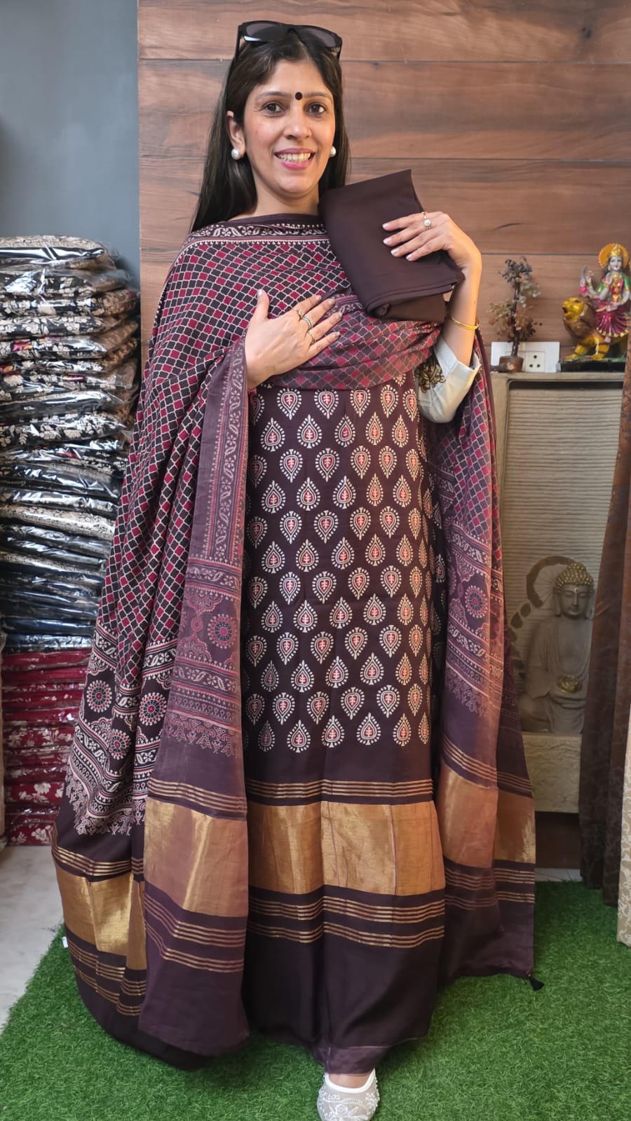 Ajrak Brown Beauty