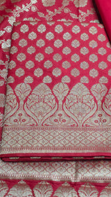Banarasi Silk Unstitched Suit image 5