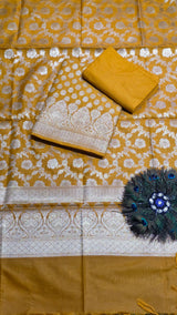 Banarasi Silk Unstitched Suit image 14