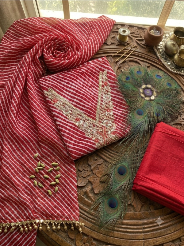 Beautiful Georgette Red