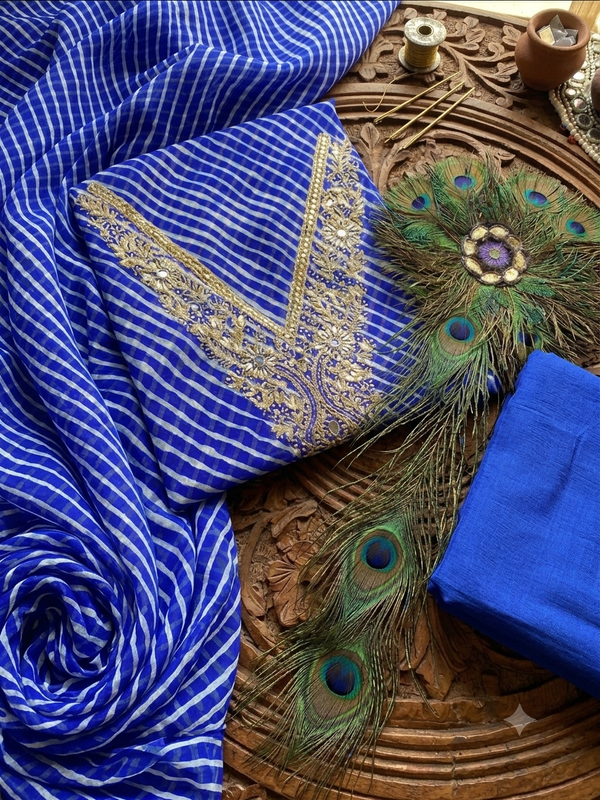 Beautiful Georgette Blue
