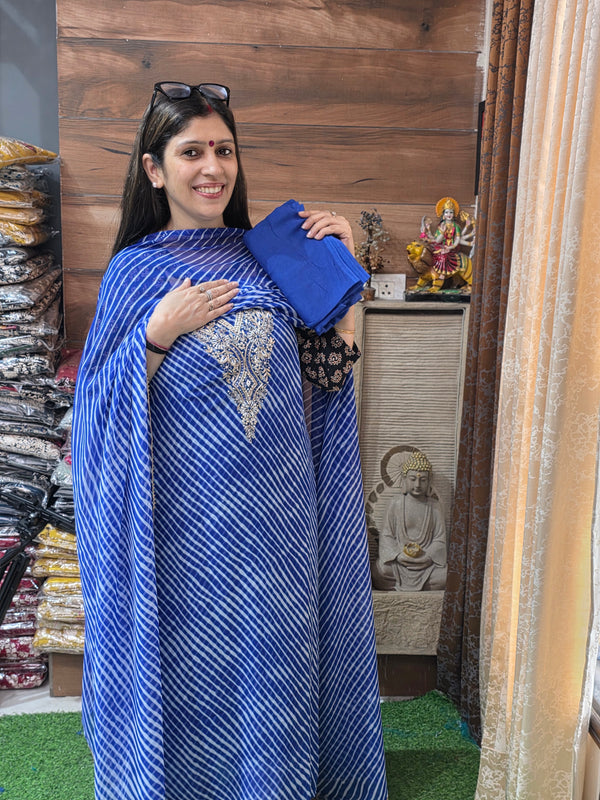 Beautiful Georgette Blue