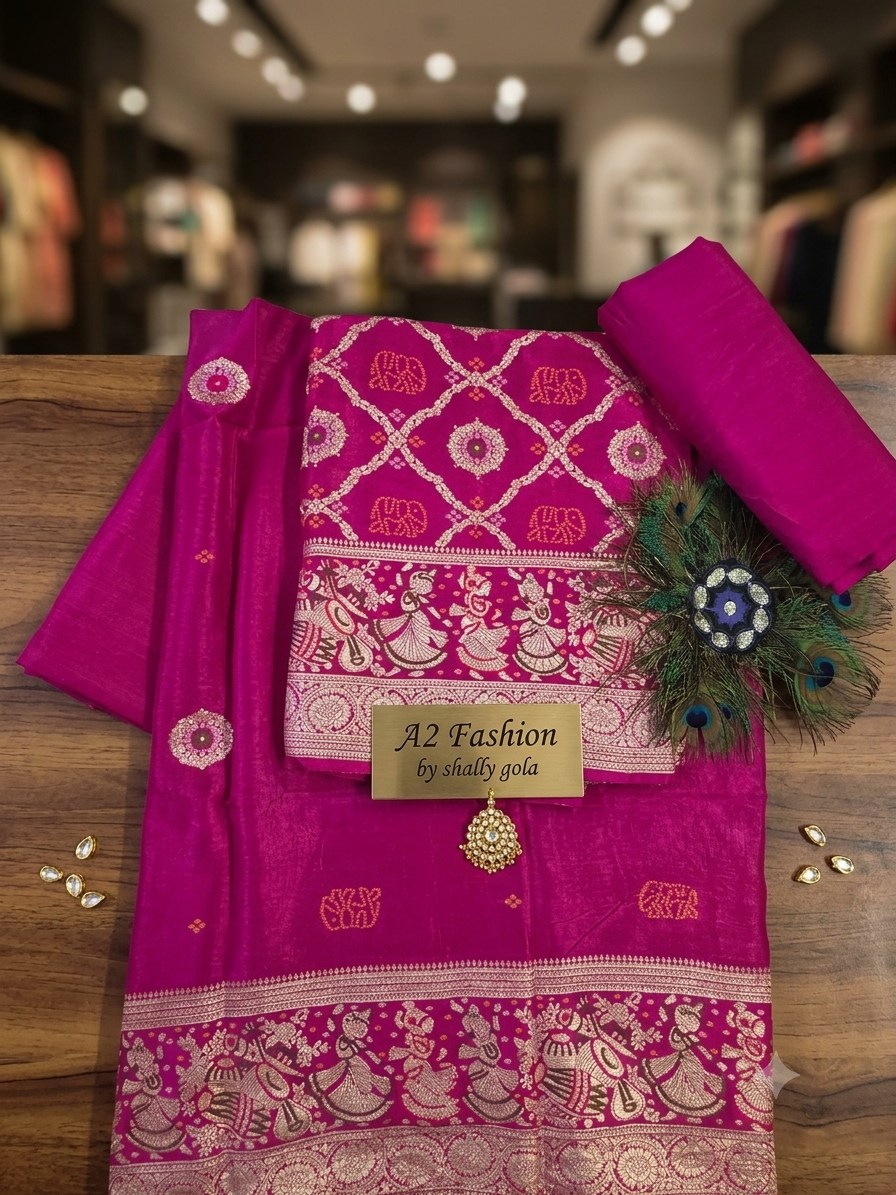Beautiful designer Silk (Magnetic pink)