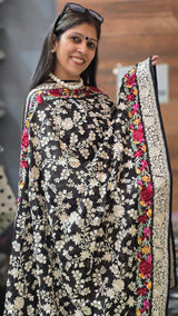 Black Parsi Suit – Oye Hoye Dupatta image 1