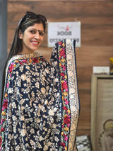 Royal Blue Parsi Embroidered Suit – Back in Stock image 1