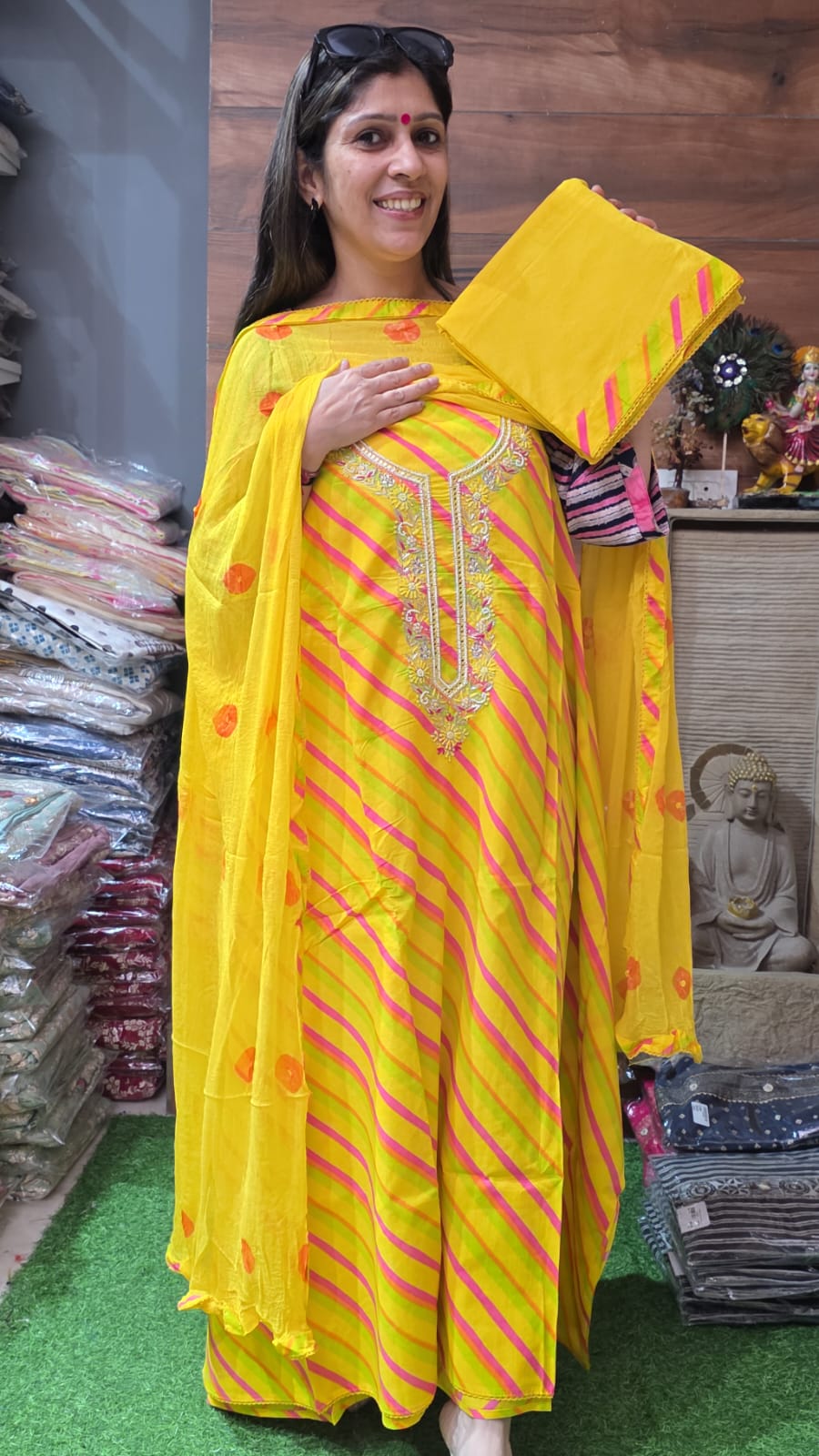 Bright Sunshine Pure Cotton Leheriya