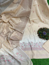 Premium Organic Cotton Full Weaving Unstitched Suit Set image 2
