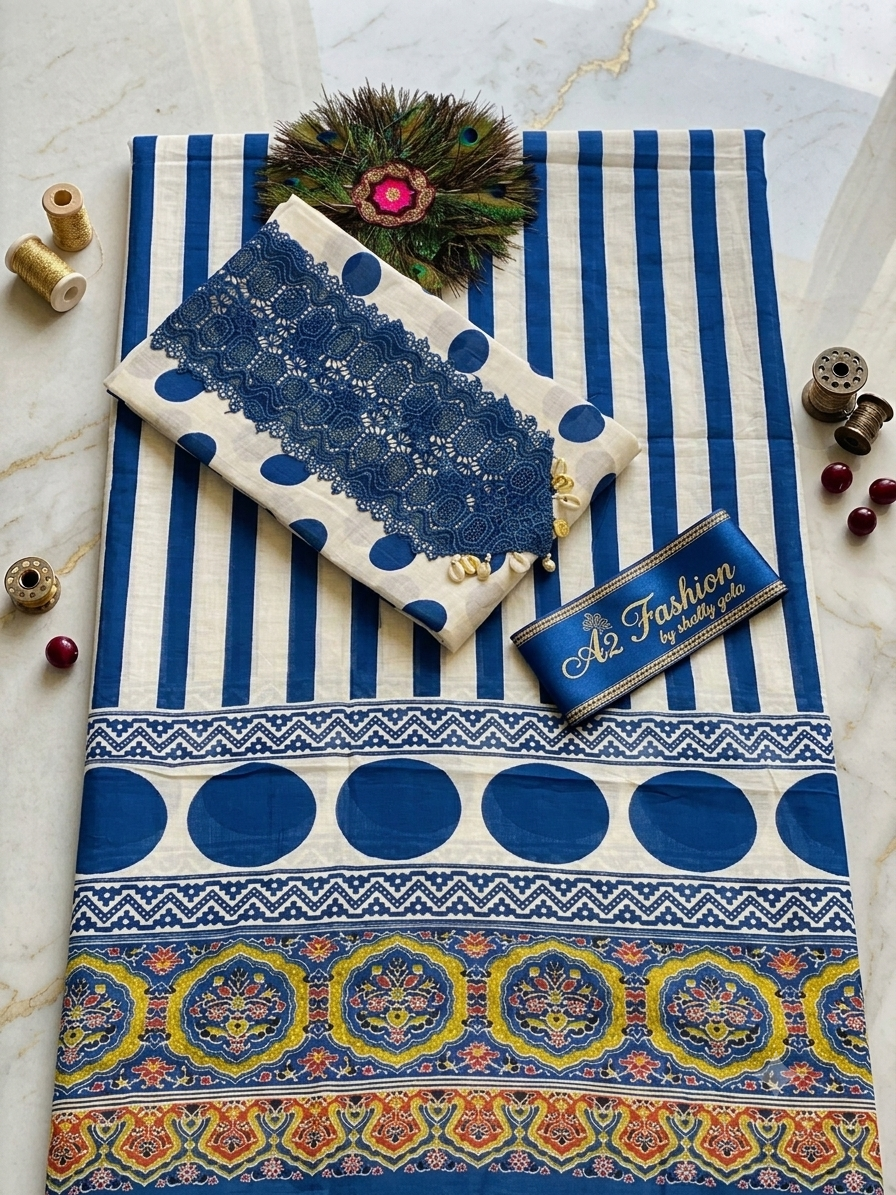 Evergreen Polka Maheshwari Silk in beautiful 4 Colours
