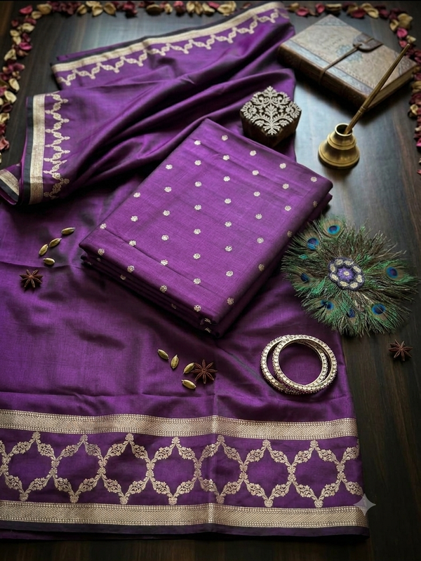 Exclusive Mashru Silk Wine