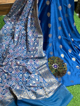 Pure Maheshwari Silk Suit - Banarasi Booty Design image 7