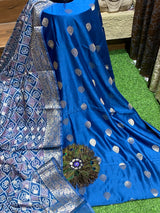 Pure Maheshwari Silk Suit - Banarasi Booty Design image 8