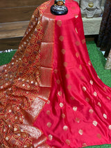 Pure Maheshwari Silk Suit - Banarasi Booty Design image 3