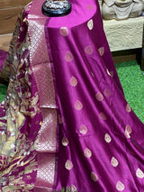Pure Maheshwari Silk Suit - Banarasi Booty Design image 19