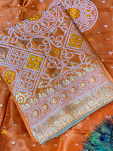 Russian Silk Suit - Bandhani Print image 4