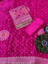 Russian Silk Suit - Bandhani Print image 3