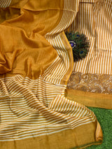 Pure Maheshwari Silk Suit - Stripe image 9