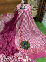 Pure Maheshwari Silk Suit - Stripe image 4