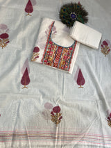 Hand Made Natural Color Printed Pure Mul image 2