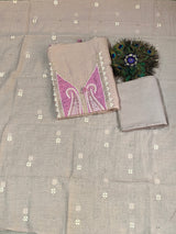Ambisious Yellow & Pink Neck Work - Pure Mul image 3