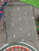 Pure Linen Unstitched Suit - Banarasi Booty Design image 2