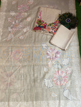 Jamdani Suit – Embroidered Knot Work image 2